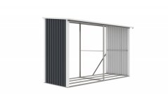 Magazin lemn G21 WOH 682 - 302 x 119 cm, antracit