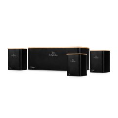 Cutie pentru pâine și set de 4 recipiente pentru alimente din colecția Matte Black