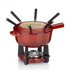 Fondue sada litinová CALIDO 1,8 l červená Fondue sada litinová CALIDO 1,8 l červená