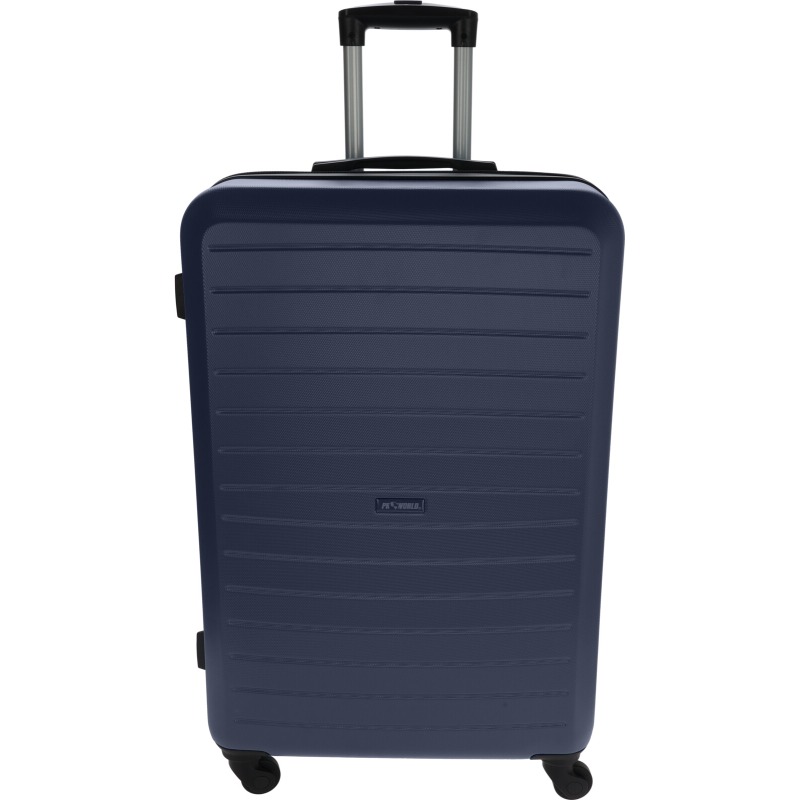 Set de valize de călătorie din plastic, 3 buc., 50 / 60 / 70 cm, albastru închis