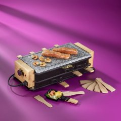 Raclette/Stone Bedretto Granit negru 8 osob 49,0x20,5x12,5cm