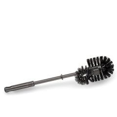 Perie de toaleta MALEN plastic gri inchis 37,5cm 7,5cm