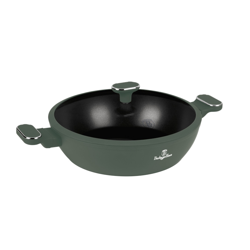 Caserolă cu înveliș și capac din titan 30 cm Colecția Verde Mat