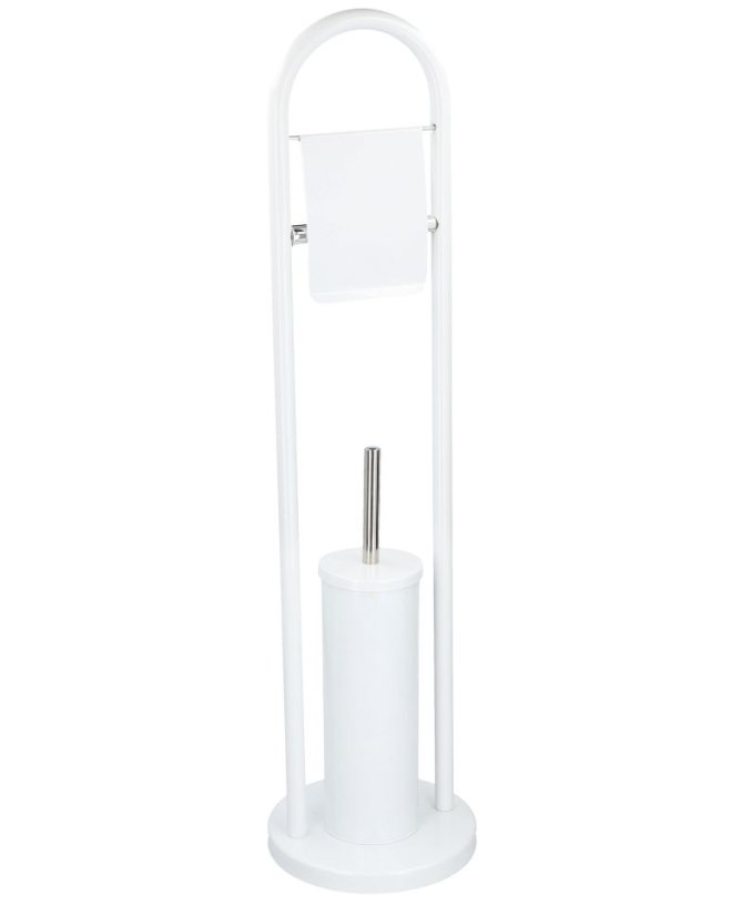 Držák na toaletní papír a WC kartáč nerez 80 cm