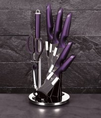 Súprava nožov v stojane 8 ks Purple Eclipse Collection
