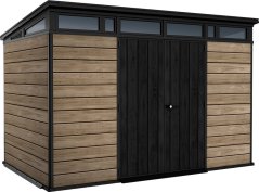 Casă de grădină Keter PENT Signature 11x7 Ashwood, cu podea