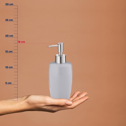 Dávkovač mýdla LANDORA keramika šedá