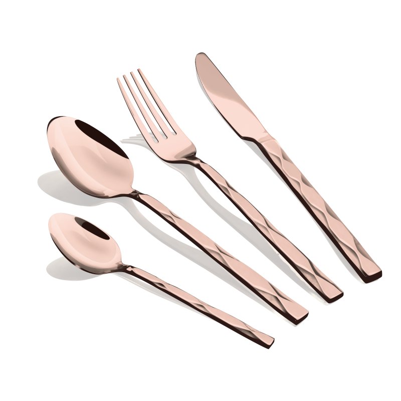 Sada příborů nerez 24 ks Rose Gold Collection