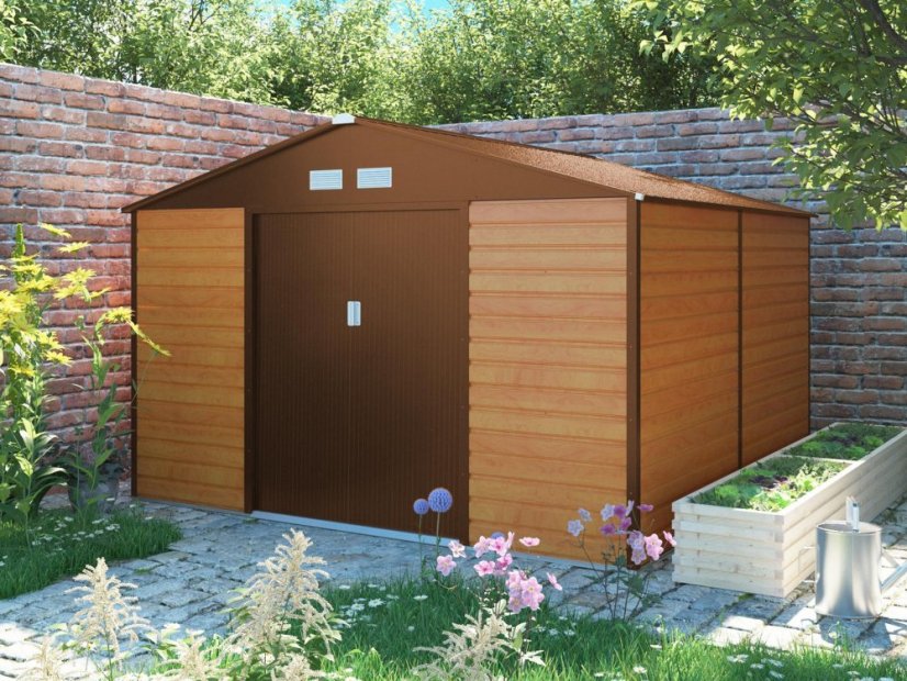 Casuta de gradina G21 GAH 1085 - 340 x 319 cm, maro