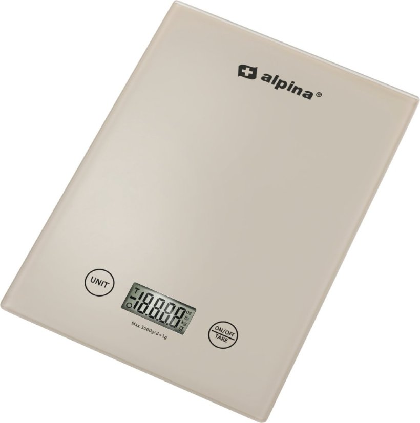 Cantar digital de bucatarie 5kg bej