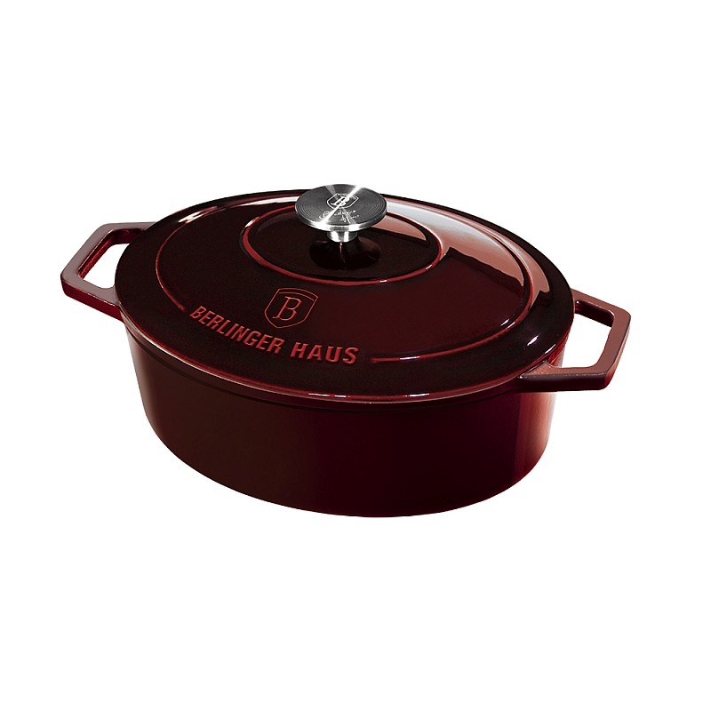 Pekáč litinový s poklicí 30 cm Burgundy Line