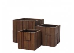 Kvetináč Wood Cube 44x44x41 cm