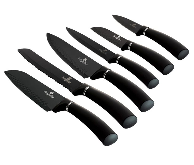 Sada nožov s antibakteriálnym povrchom 6 ks Royal Black Collection