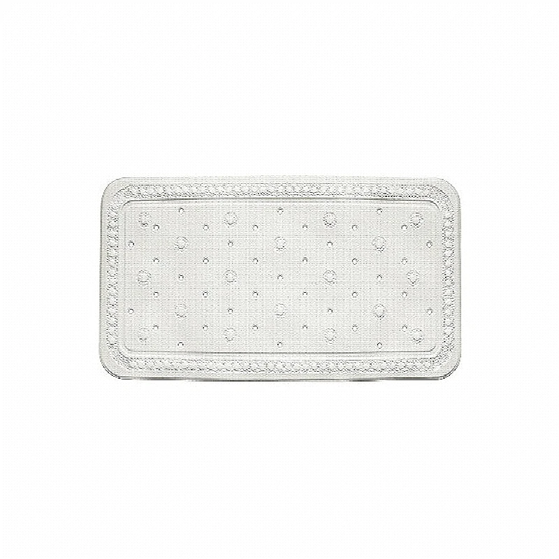Alfombrilla de baño KRETA PVC blanco 72x36cm