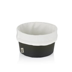 Košík na chleba Grana PU kůže černá 11,0cm 19,0cm