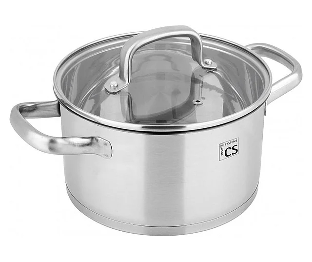 Batería de cocina de acero inoxidable BECKUM 7 piezas