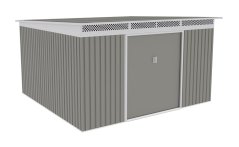 Zahradní domek G21 GRAH 1132 - 340 x 333 cm, metalický šedý 