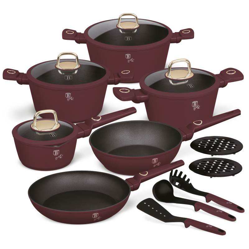 Set de farfurii cu suprafață din titan 15 buc Colecția Leonardo