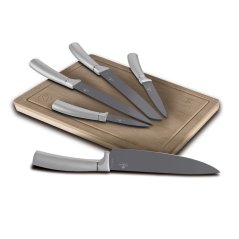 Set de cutite cu suprafata antiaderenta si placa de taiere 6 bucati Aspen Collection Set de cutite cu suprafata antiaderenta si placa de taiere 6 bucati Aspen Collection