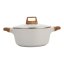 Caserola cu suprafata antiaderenta si capac 28 cm Natural