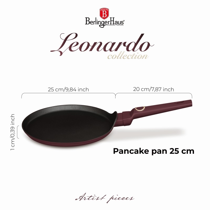 Pánev na palačinky s titanovým povrchem 25 cm Leonardo Collection
