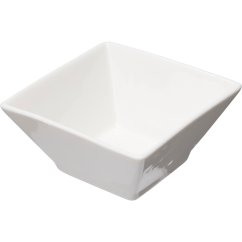 Miska na pochutiny porcelán sada 6 ks čtverec zkosený