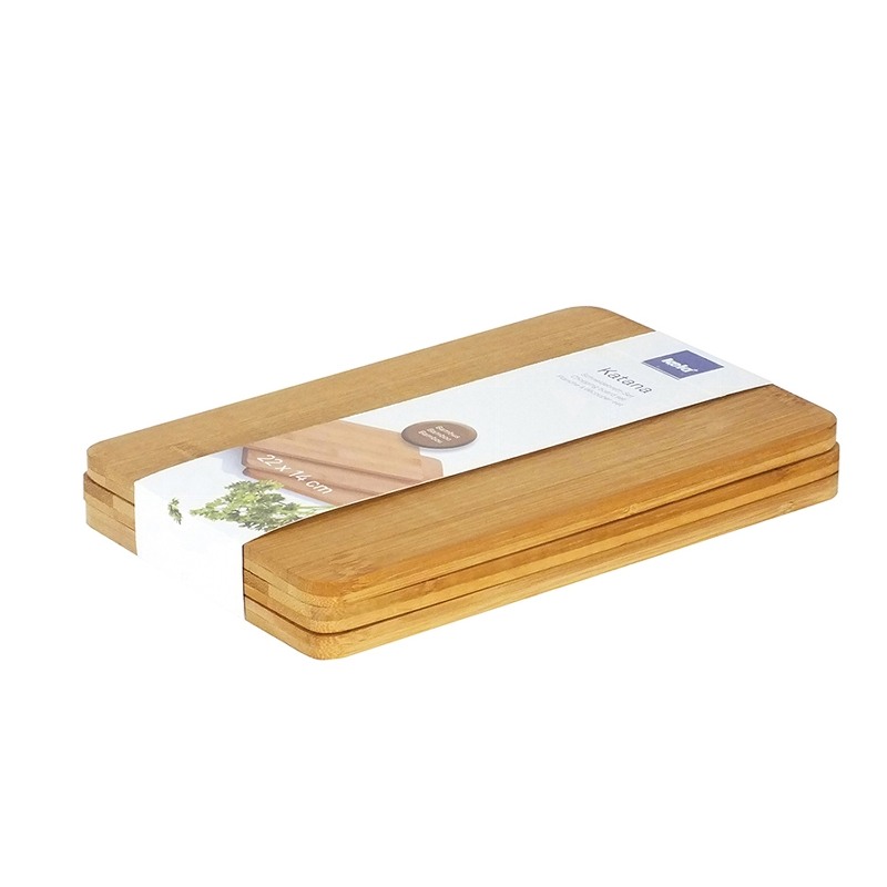 Doštička krájacia KATANA sada 3ks bambus 20 x 14 cm