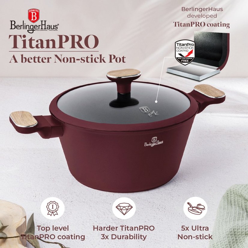 Sada nádobí s titanovým povrchem 15 ks Leonardo Nordic Collection