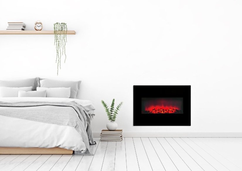 Elektrický krb nástěnný Memphis LED 80cm 1800W