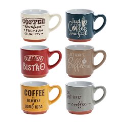 Sada hrnků na kávu 6 ks