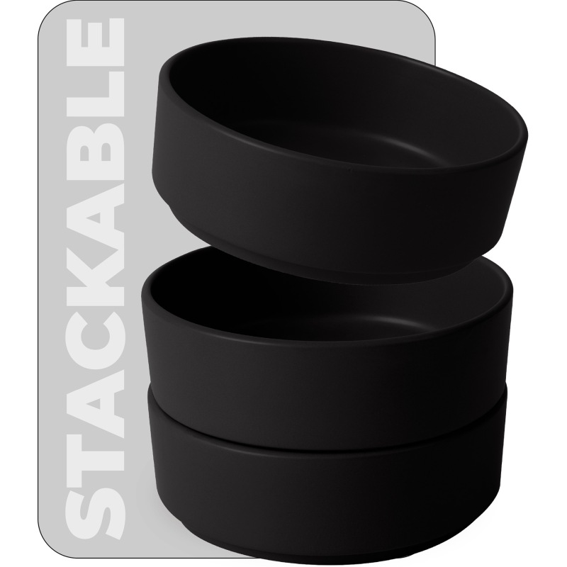 Jídelní sada talířů 18 ks Matte Black Collection