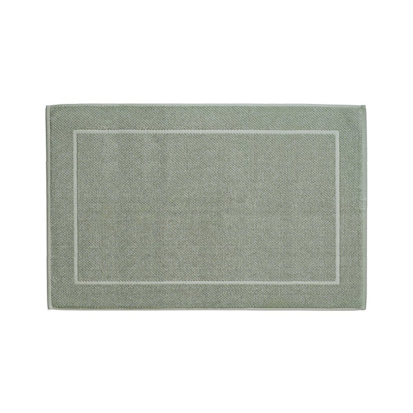 Koupelnová předložka LAVINIA 100% biobavlna světle šedá 60x100 cm