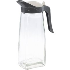 Skleněná konvice na čaj i vodu 1,5 l šedá
