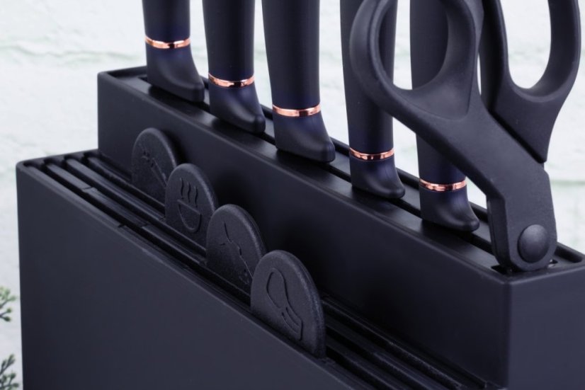 Sada nožů a krájecích prkének 11 ks Black Rose Collection