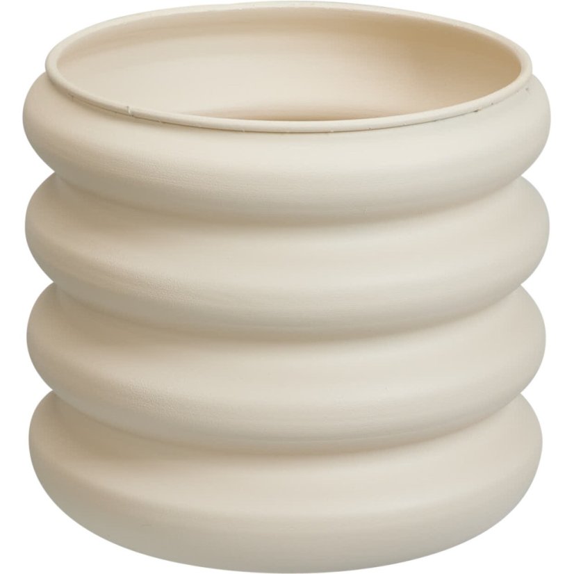 Set de 3 vase rotunde crem