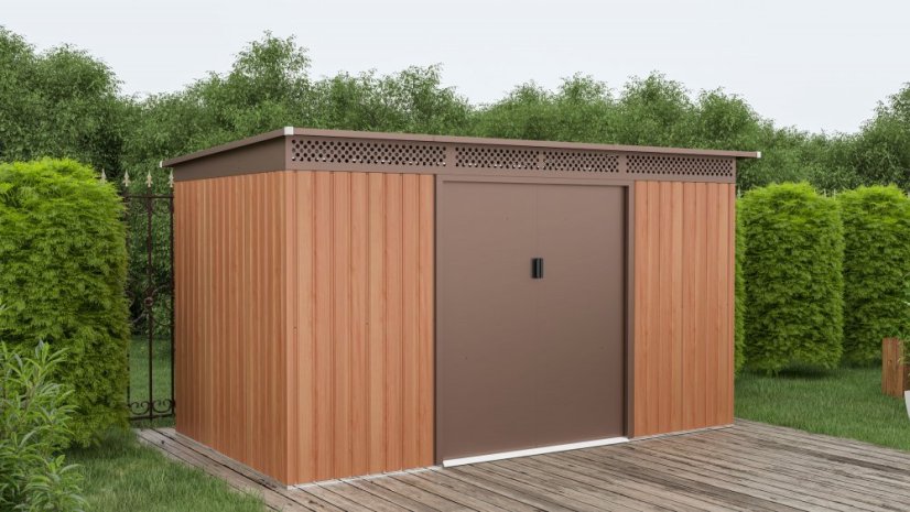 Casuta de gradina G21 GRAH 700 - 340 x 206 cm, maro