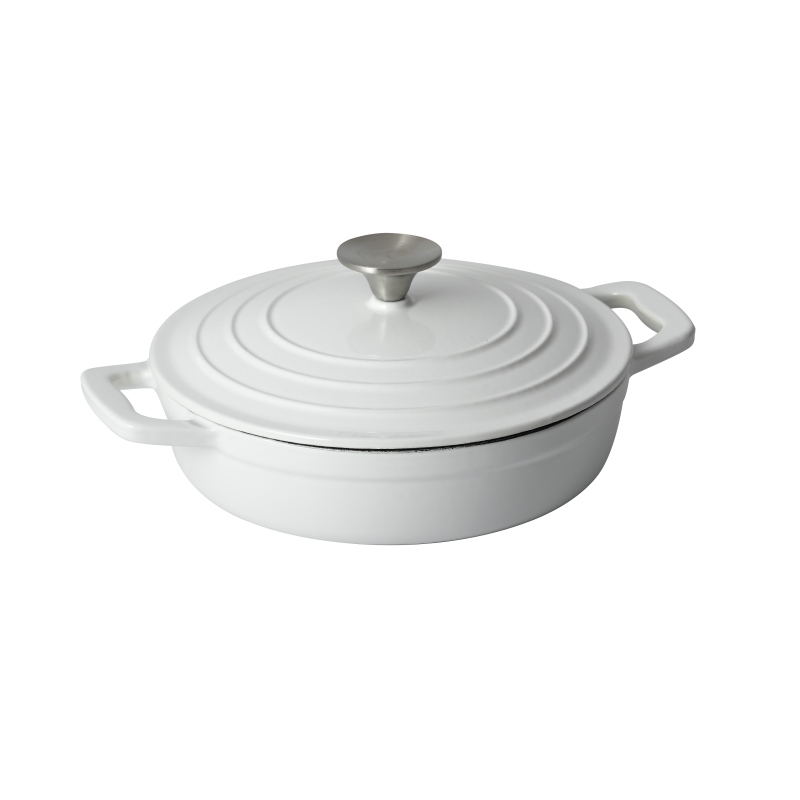 Batería de cocina de hierro fundido Xanten 7 piezas blanca