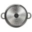 Caserolă cu suprafață ceramică și capac EXCALIBUR 24 cm gri