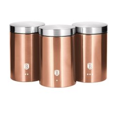 Dóza na potraviny sada 3 ks Rosegold Metallic Line