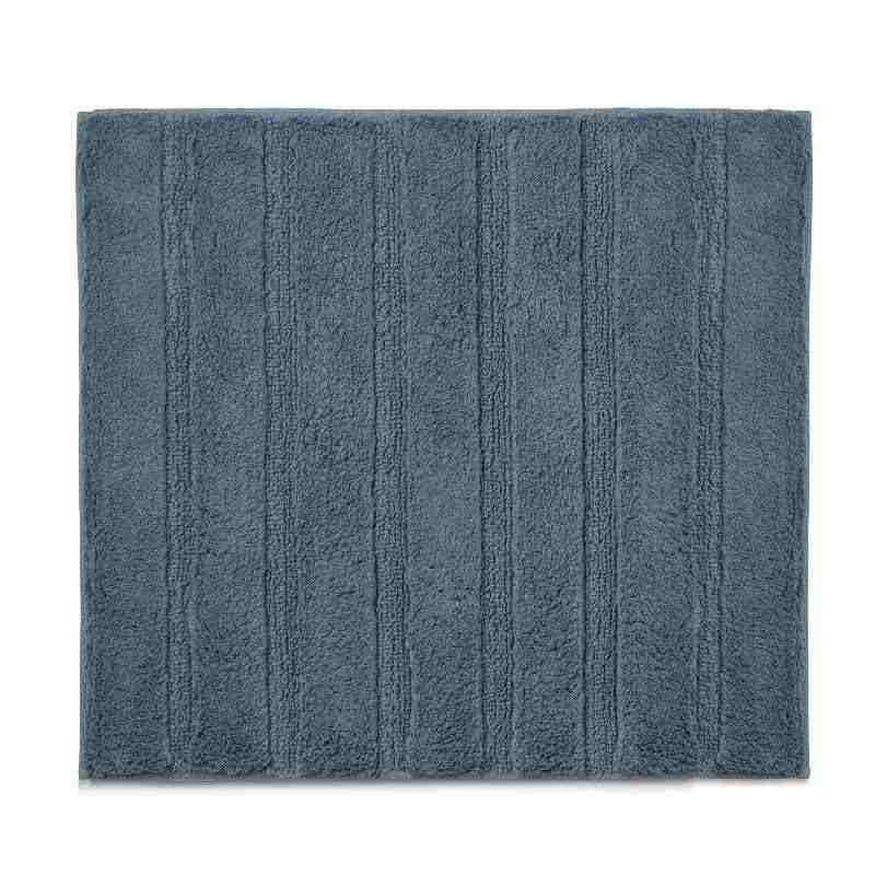 Koupelnová předložka Megan 100% bavlna kouřově modrá 65,0x55,0x1,6cm