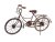 Dekorace stojící BICYKL 47 cm měděná