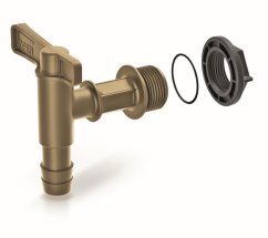 Accesorios Grifo Prosperplast para barril de agua de lluvia CANTAP 1 dorado
