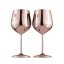 Sada sklenic 2 ks 400 ml na víno Rosegold