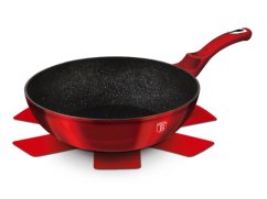 Wok s mramorovým povrchom 28 cm Burgundy Metallic Line