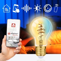 Múdra žiarovka LED WIFI biela stmievateľná E27 360LM