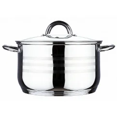 Cacerola de acero inoxidable con tapa 16 cm Gourmet Line