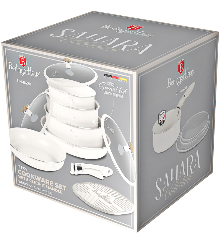 Sada nádobí s titanovým povrchem 13 ks Sahara Nordic Collection