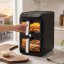 Horkovzdušná fritéza digitální dvojitá 4+6 l Matte Black Collection