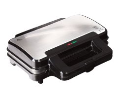 Sendvičovač s nepřilnavým povrchem 900 W Black Silver Collection Sendvičovač s nepřilnavým povrchem 900 W Black Silver Collection