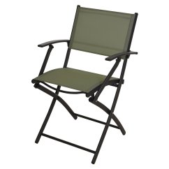 Silla de jardín plegable verde